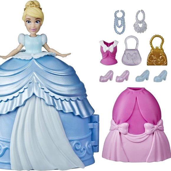 Fashion Surprise Princess Cinderella 10 pcs ages 4+ great as a cake toper - Picture 13 of 13